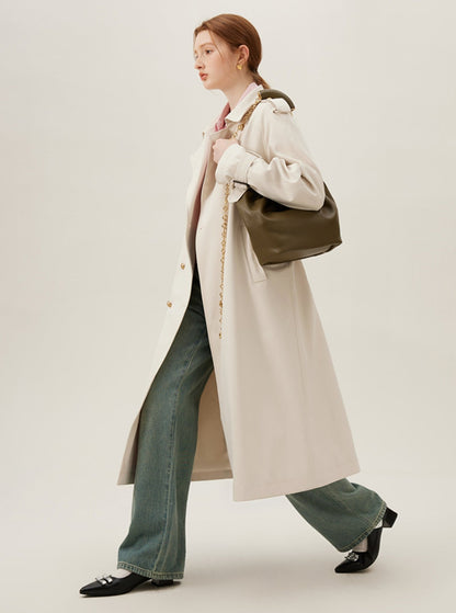 Korean Trench Mid-length British Coat