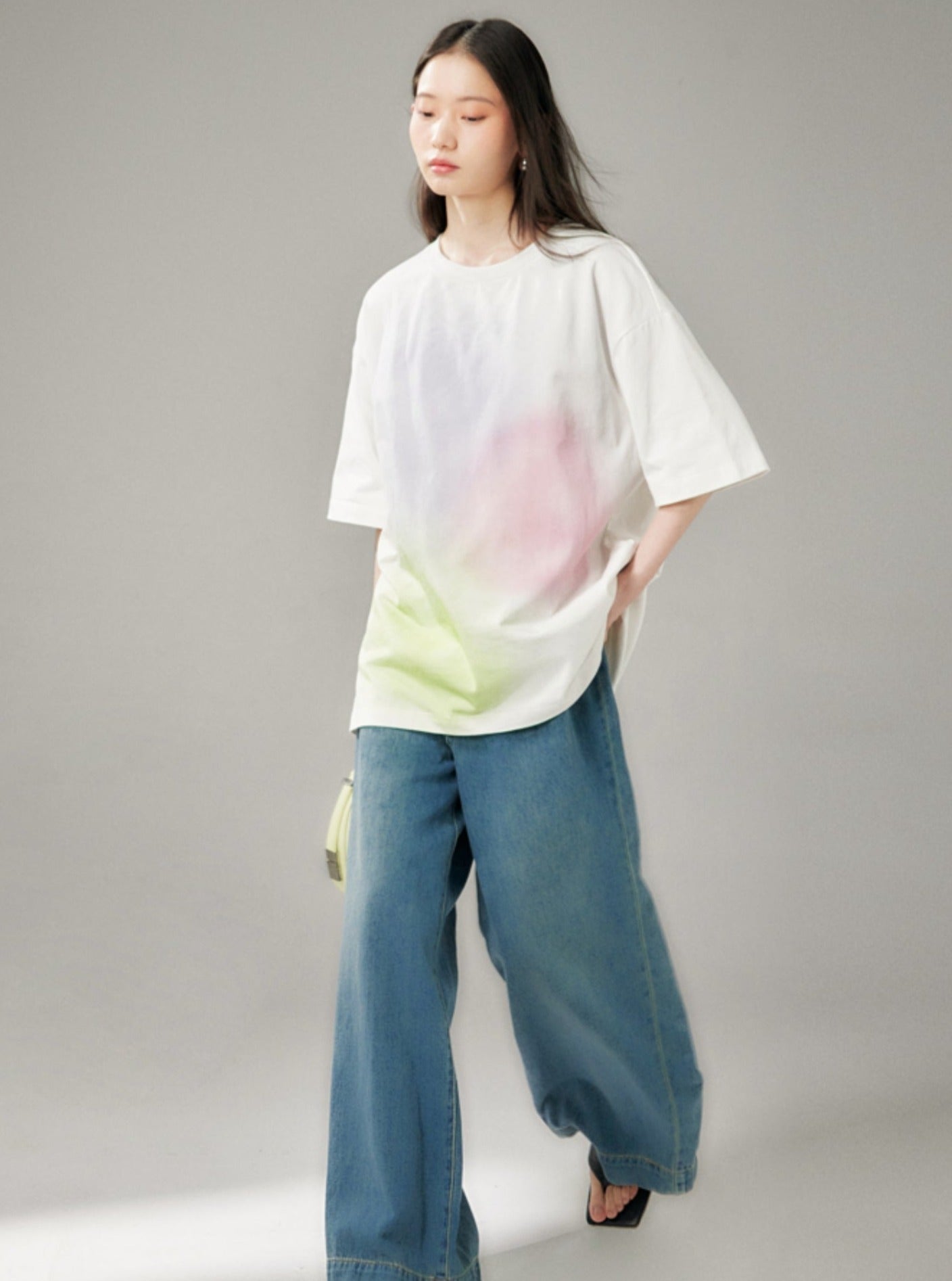 Bubble Memory Dream Gradient Knit T-Shirt