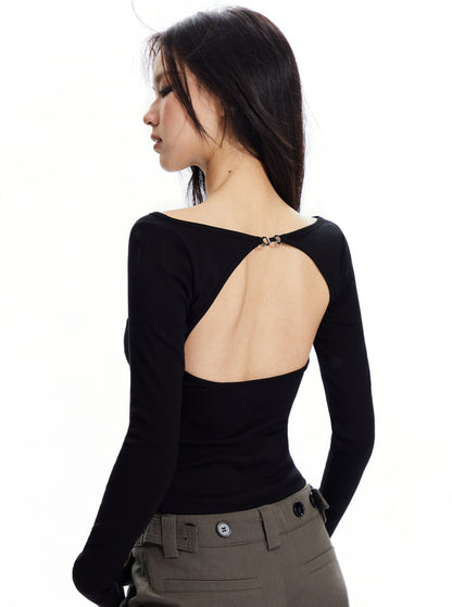 Straight Neckline Premium Top