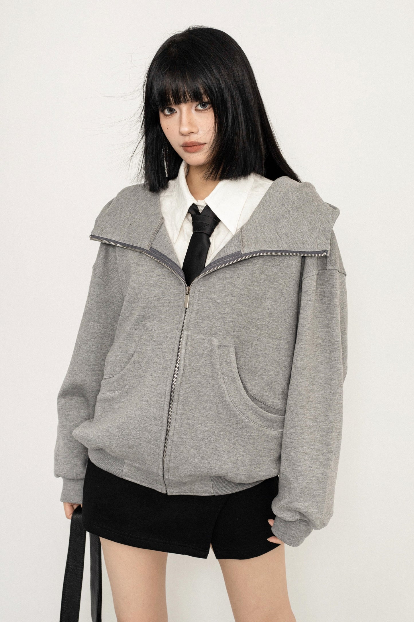 Unisex College Style Hooded Jacket