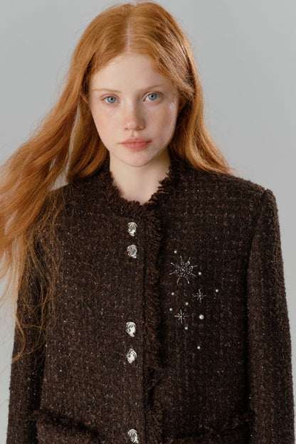 Salt Tea Spice Wool Short Jacket