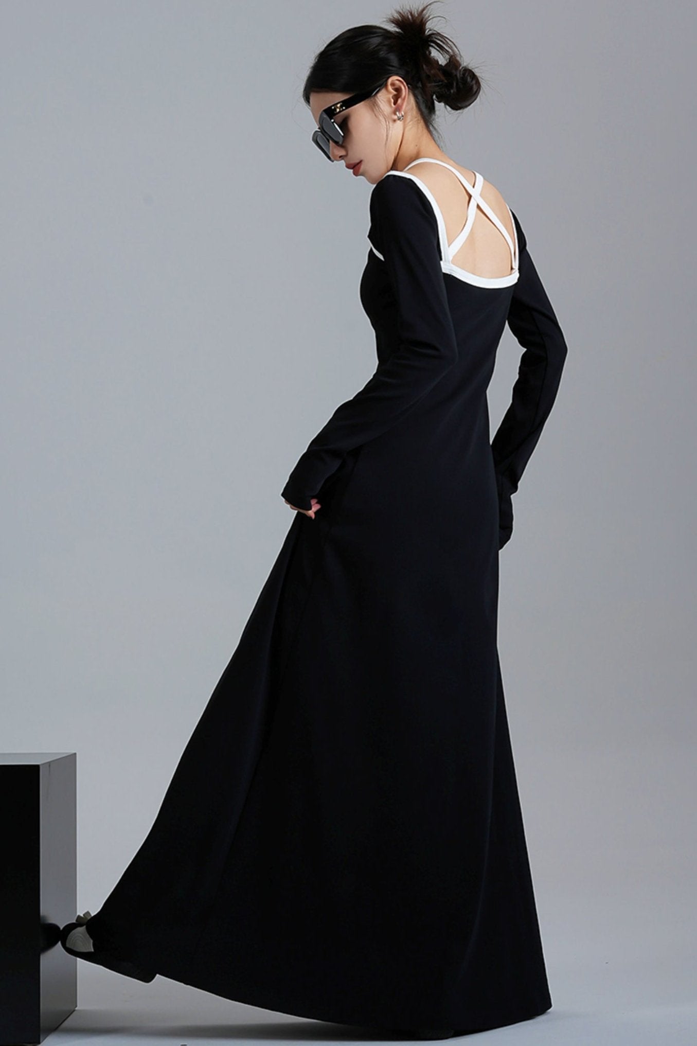 Original Black Slim Fit Midi Dress