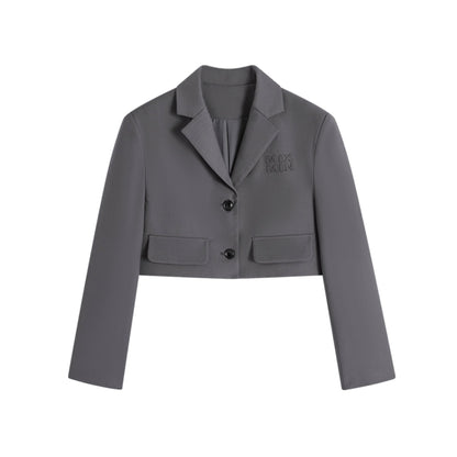 Chic Short Gray Jacket