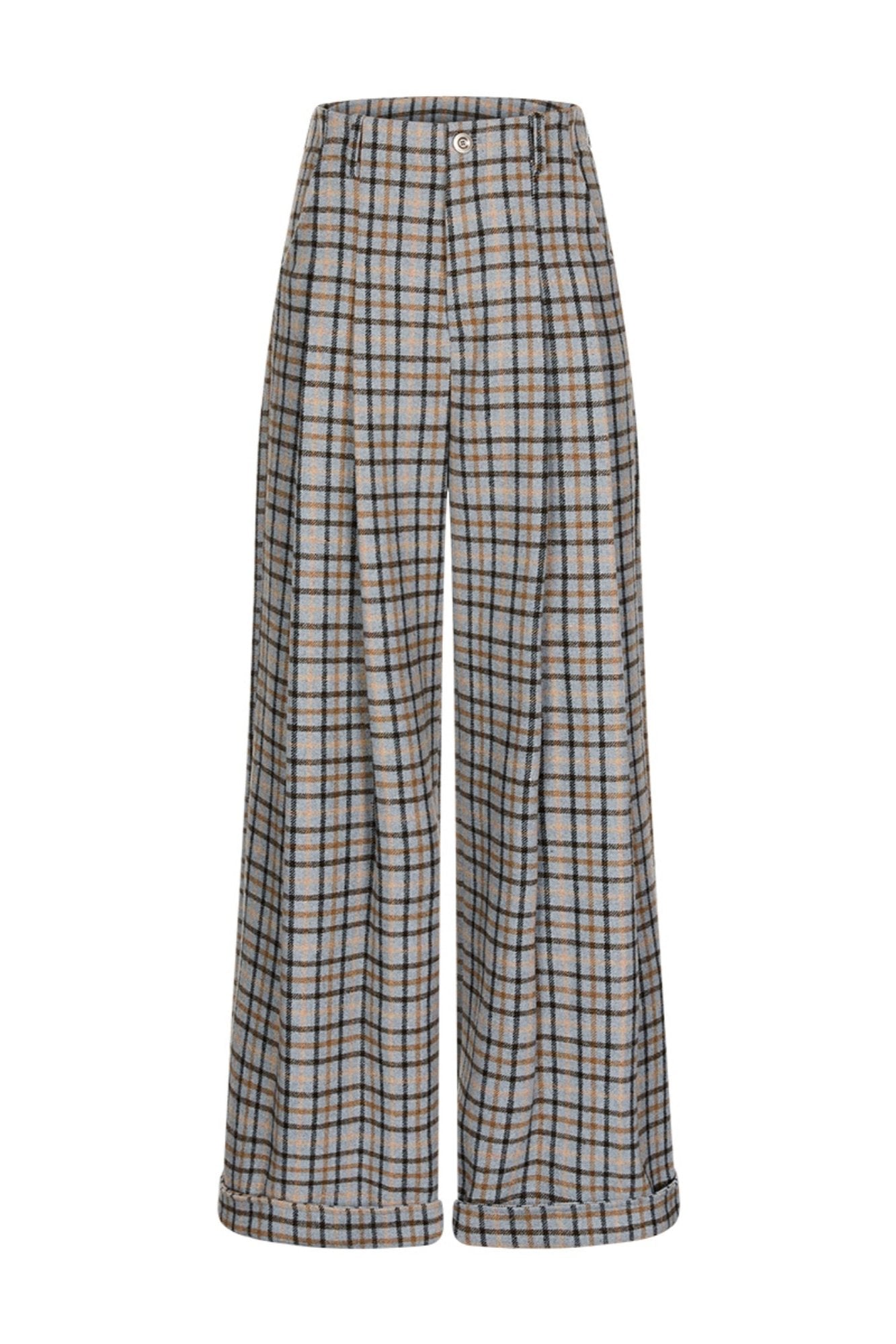 Vintage Tweed Plaid Pants