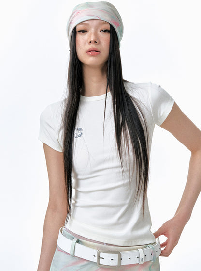 Shoulder Crop T-Shirt