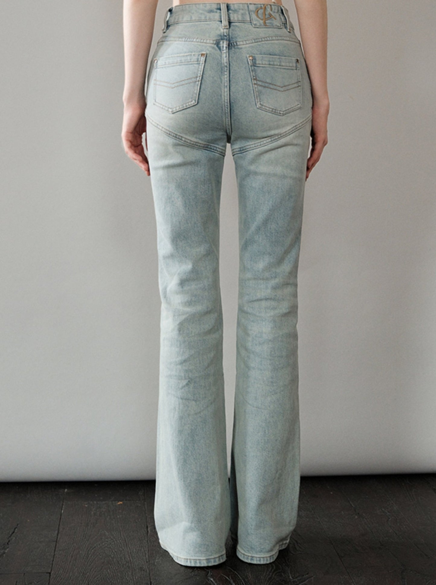 Versatile Star Blue Flared Pants