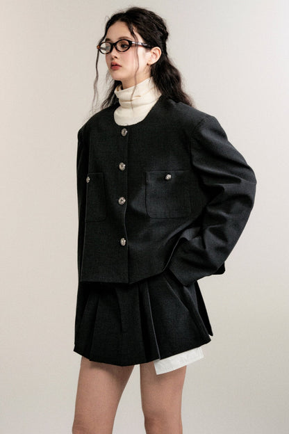 Retro Premium Skirt Jacket Set-UP