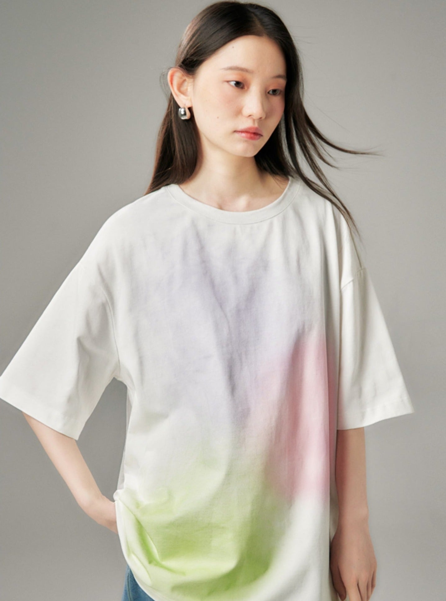 Bubble Memory Dream Gradient Knit T-Shirt