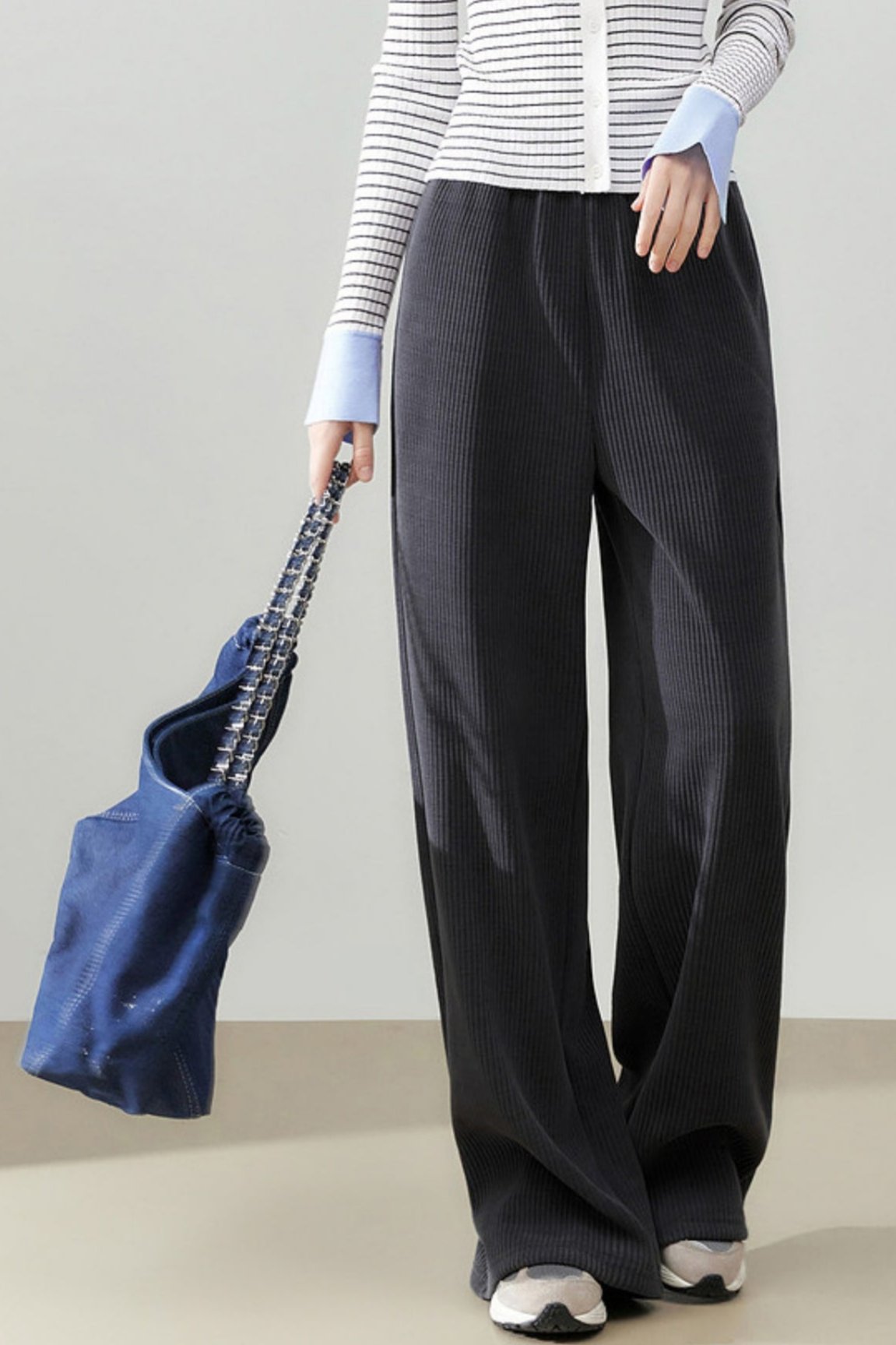 Straight-Leg Corduroy Pants