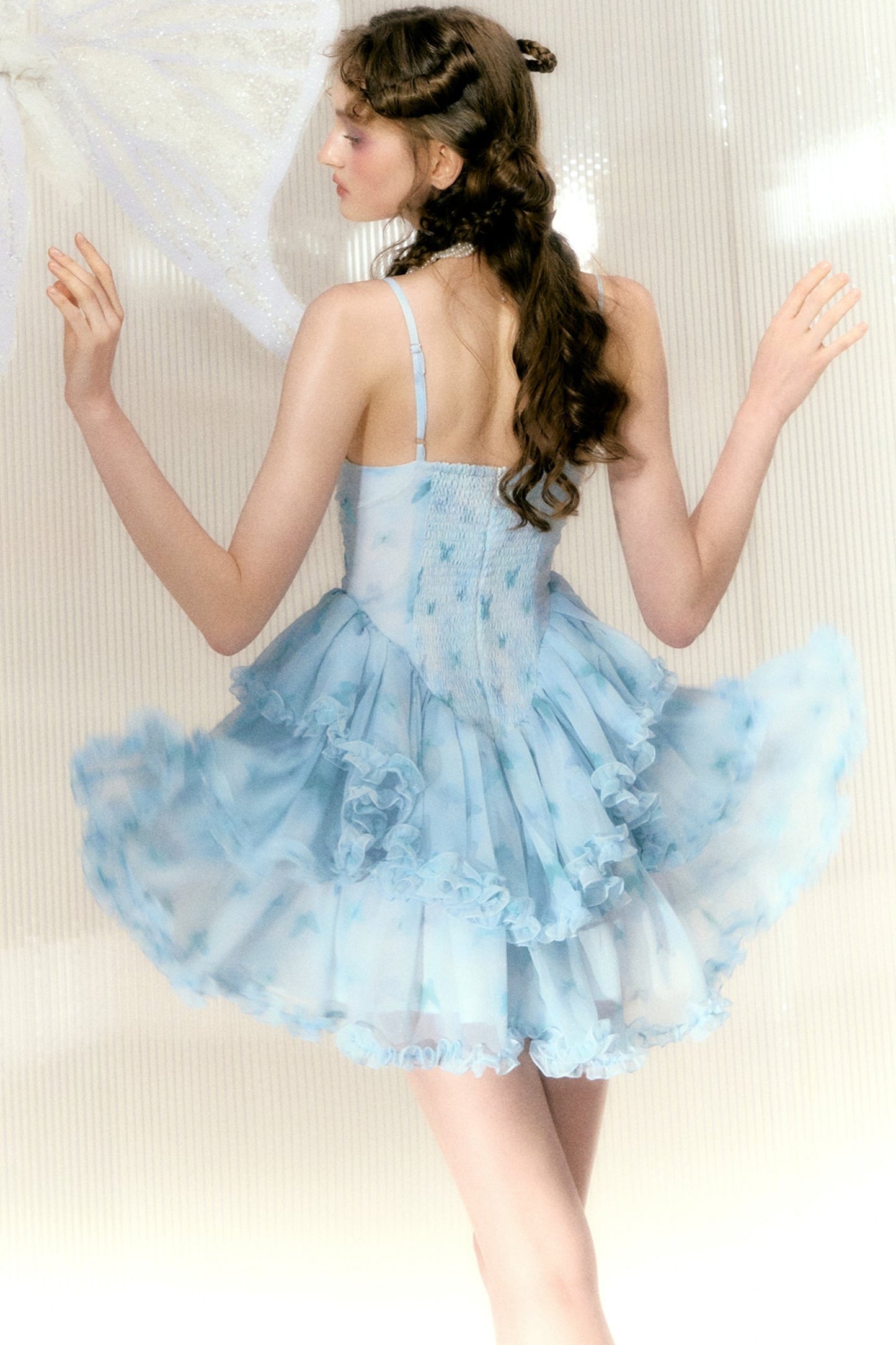 Dreamy Blue Butterfly Sundress