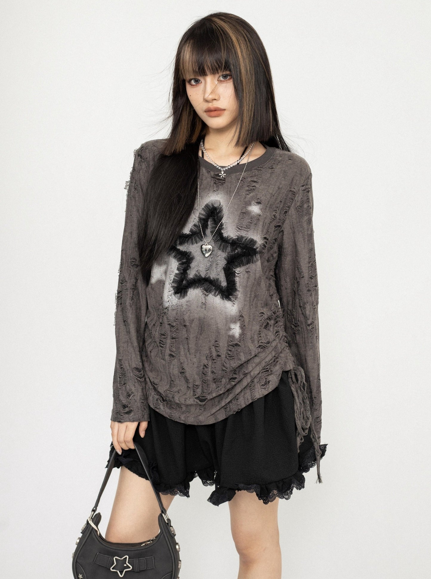 Loose Design Long Sleeve Top