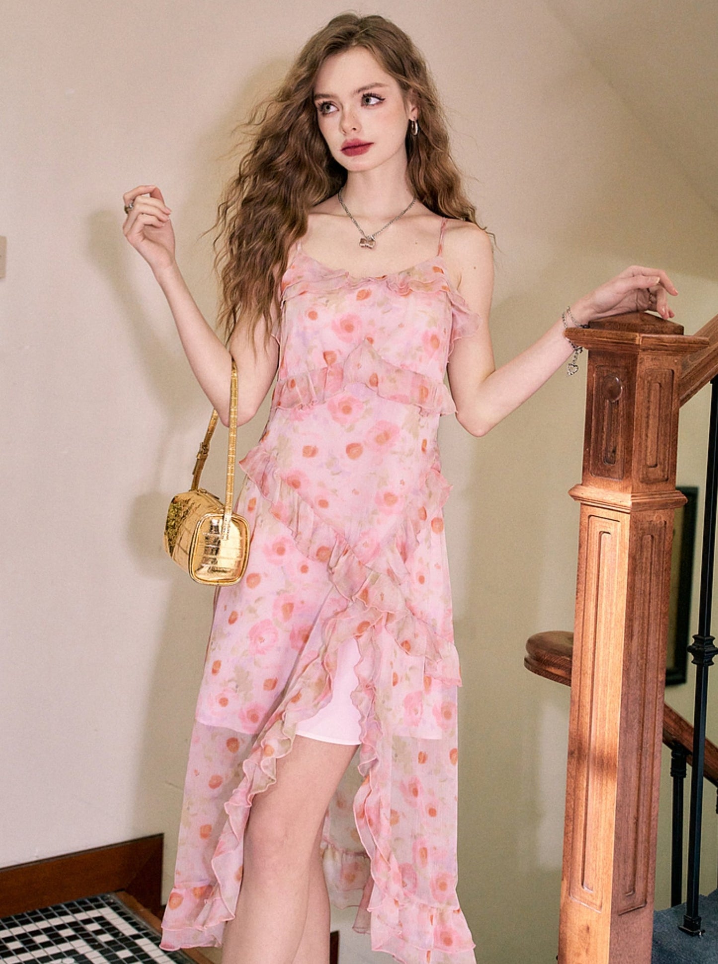 Gentle Wind Floral Slip Dress