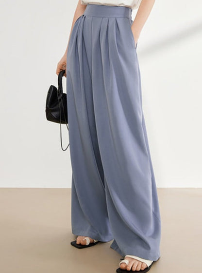 Relaxed Wide-Leg Casual Pants