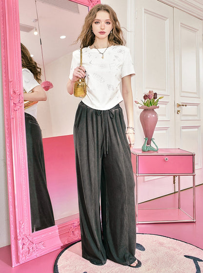 Drape Wide-Leg Pants