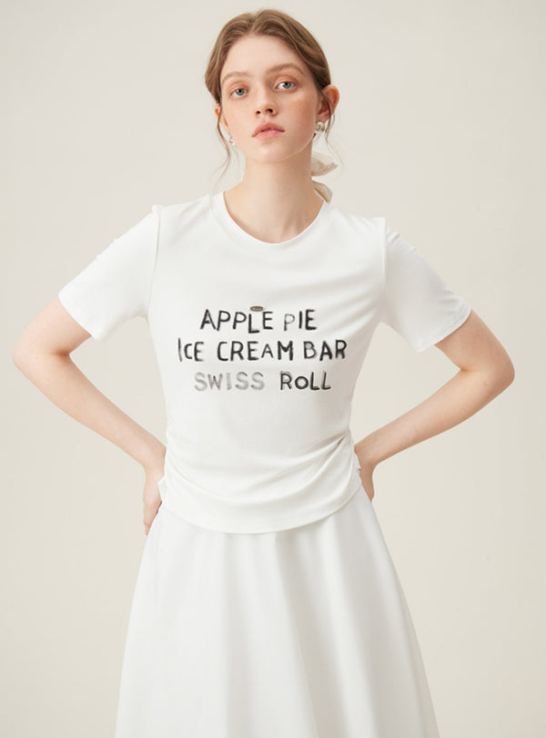 Alphabet Crew Knit Top