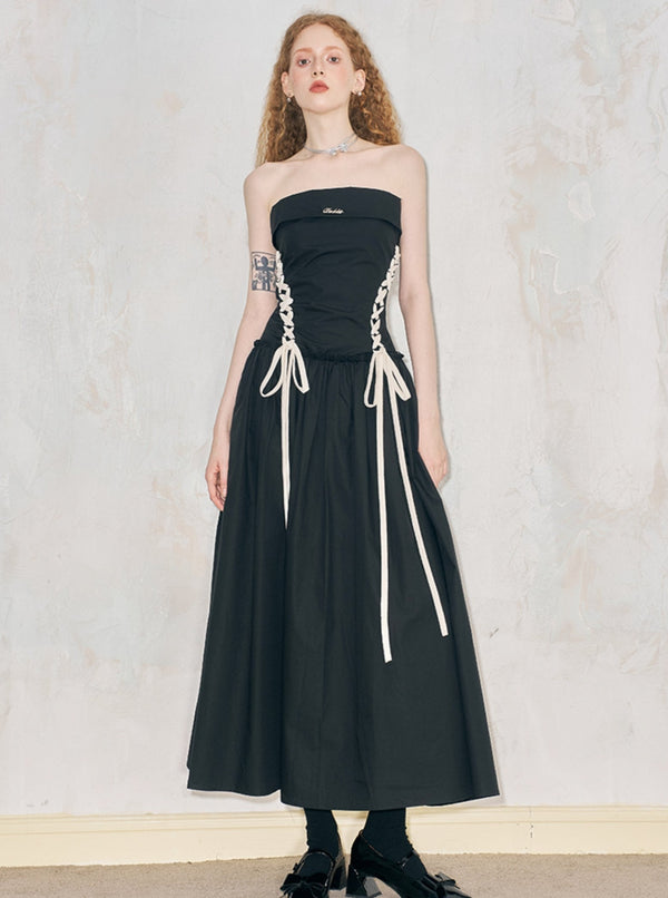 Slim Temperament Bandeau Dress