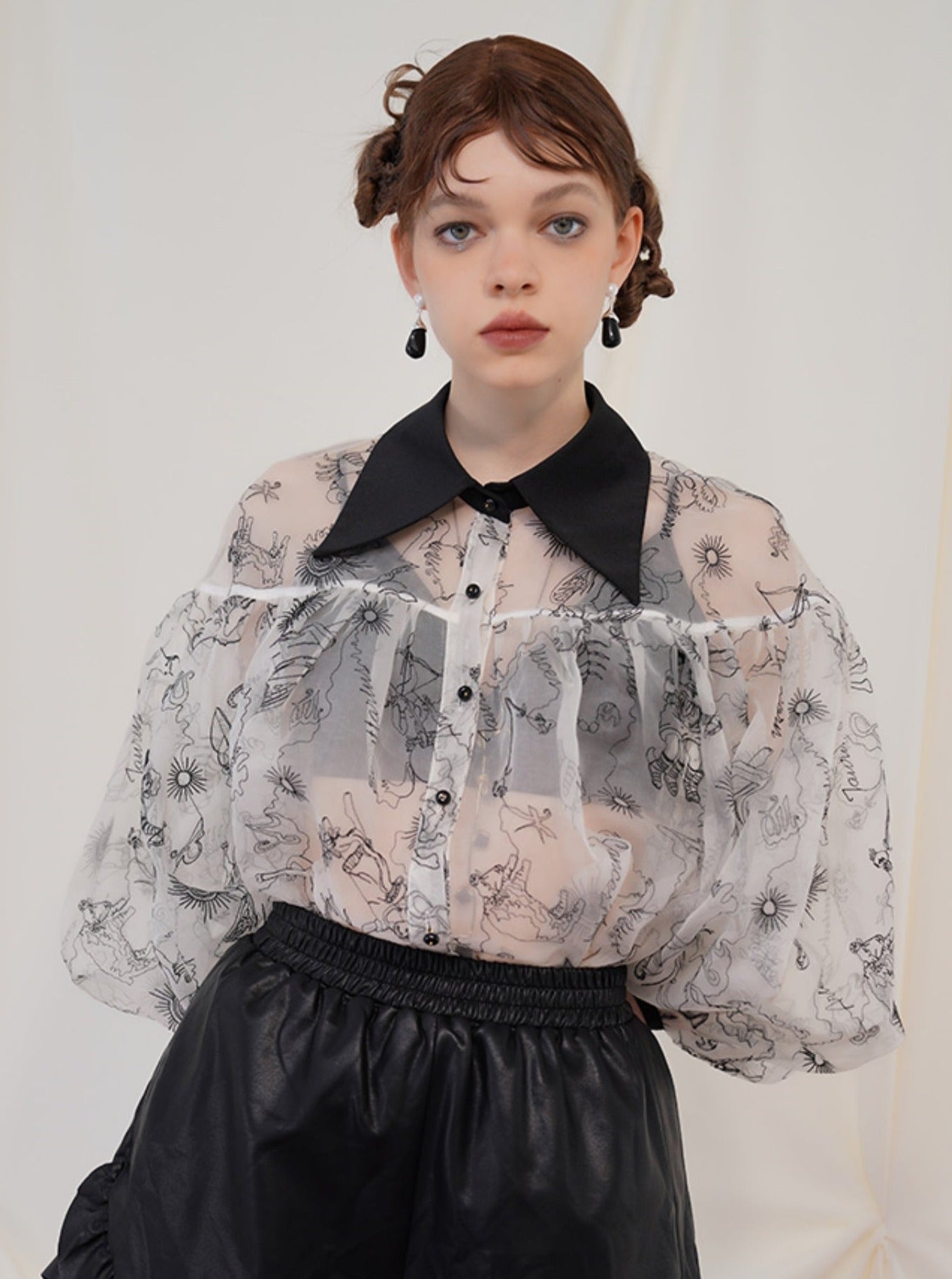 Original Mulberry Embroidered Top