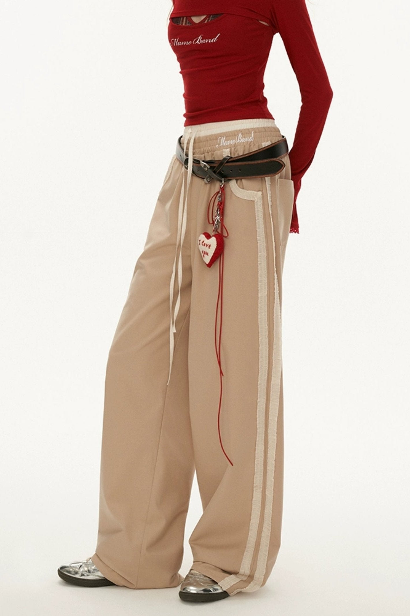 Two-pieCE FUNGUS Wide-LEG PANTS