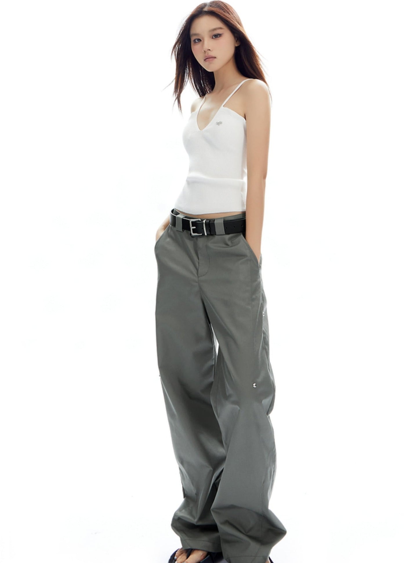 American Retro Low-Rise Cargo Pants