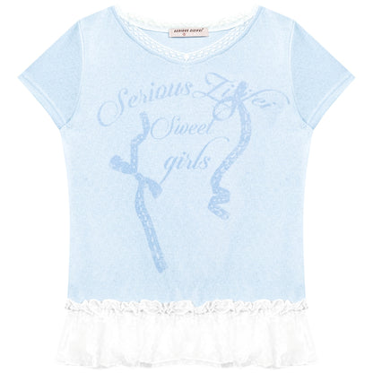 Blue Lace Tee