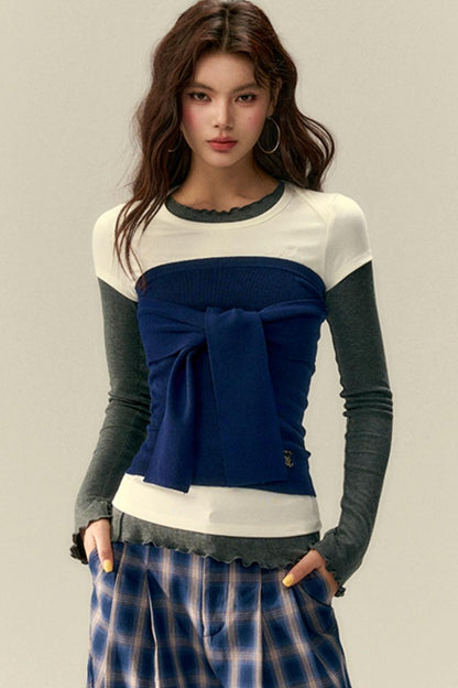 Versatile Wave-Edge Layered Base Top Set-Up