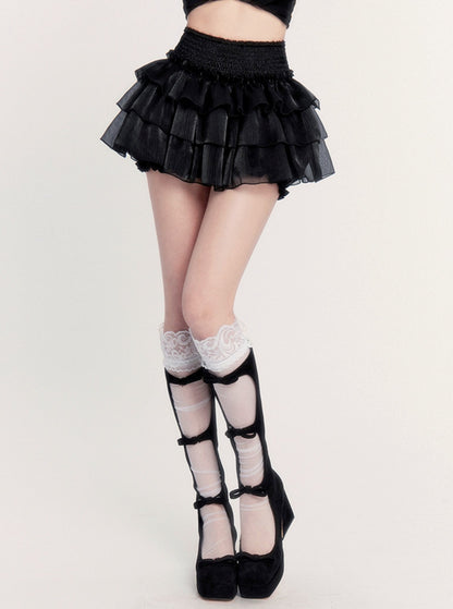 Rebellious Black Cake Skirt