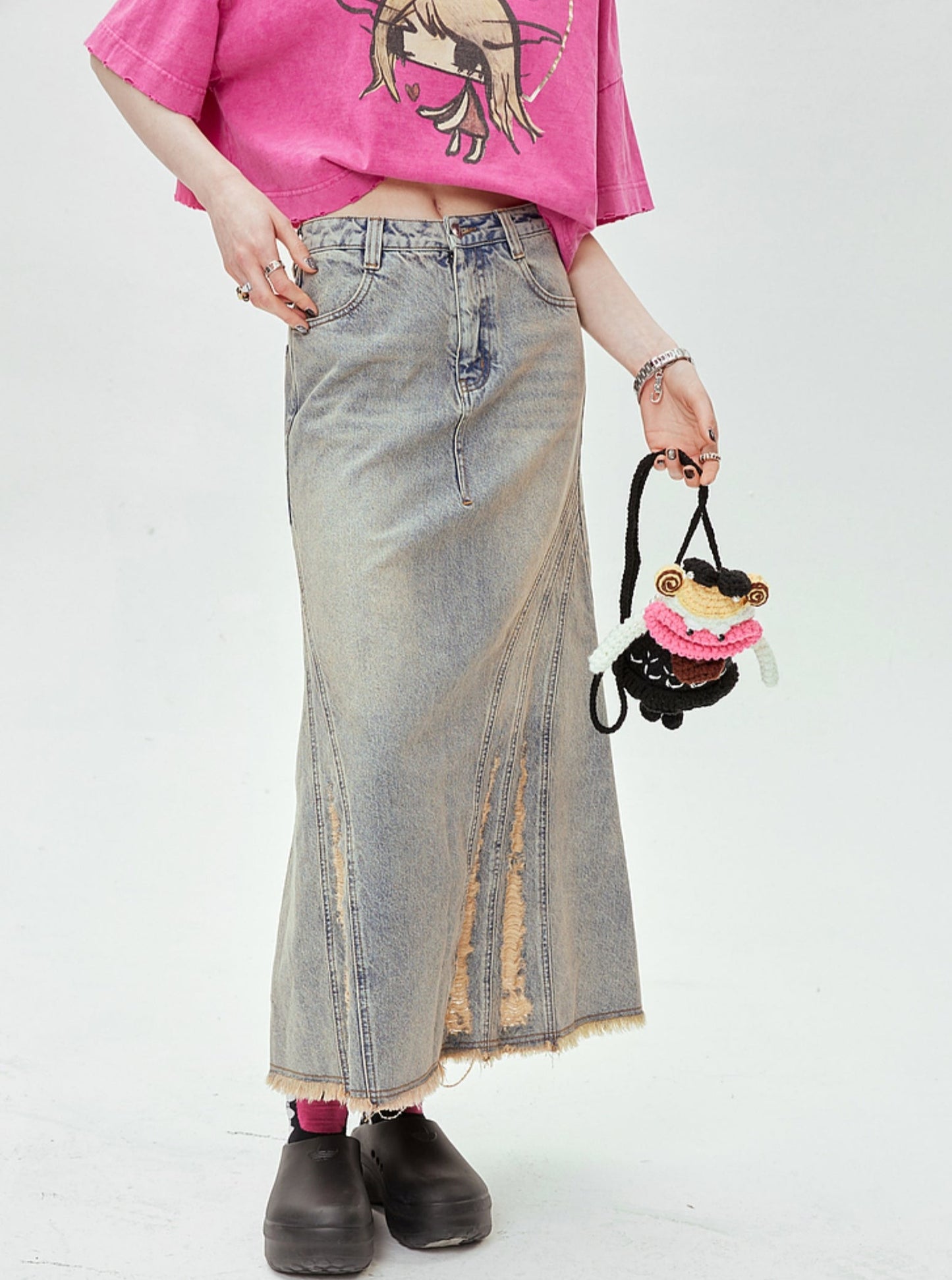 Versatile Denim A-Line Skirt