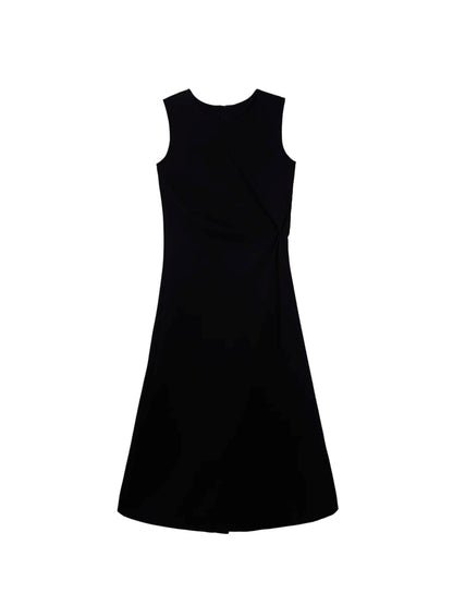 Black Knot Waist Dress