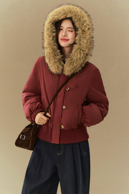 Short Padded Hood Jacket