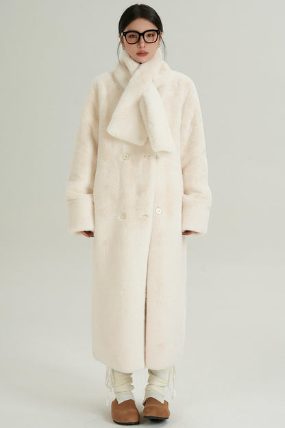 Luxury Fur Mid-Length Coat