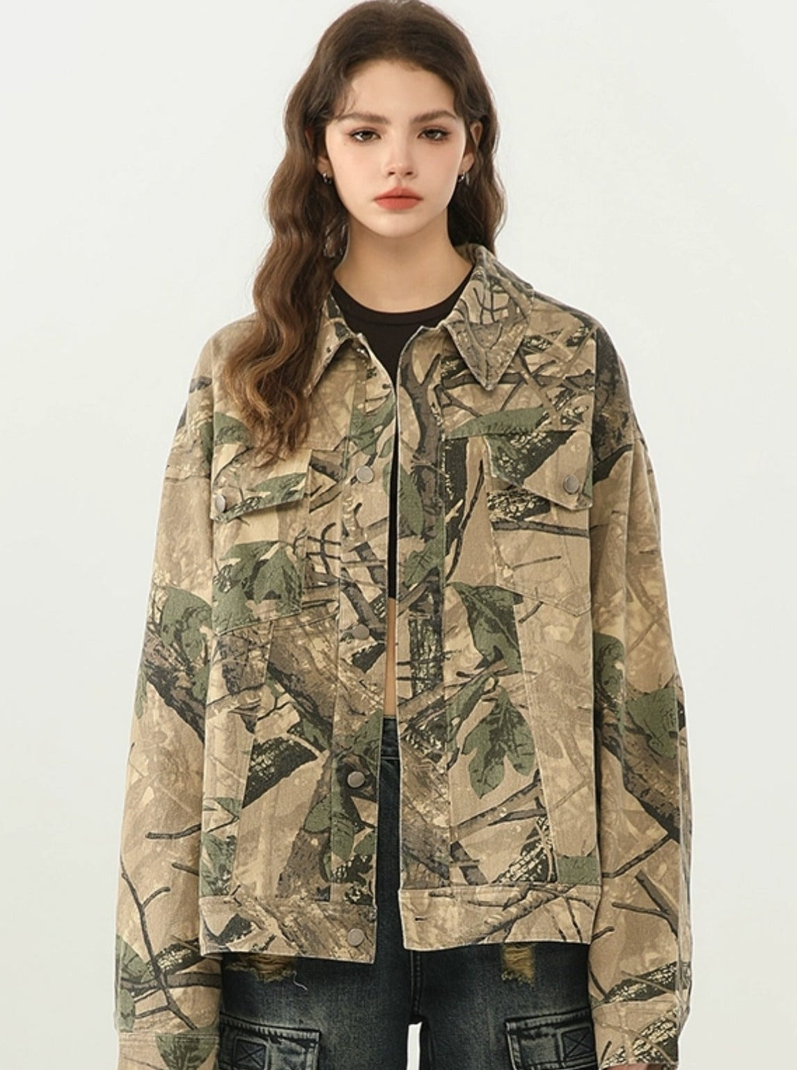 American Camouflage Denim Jacket