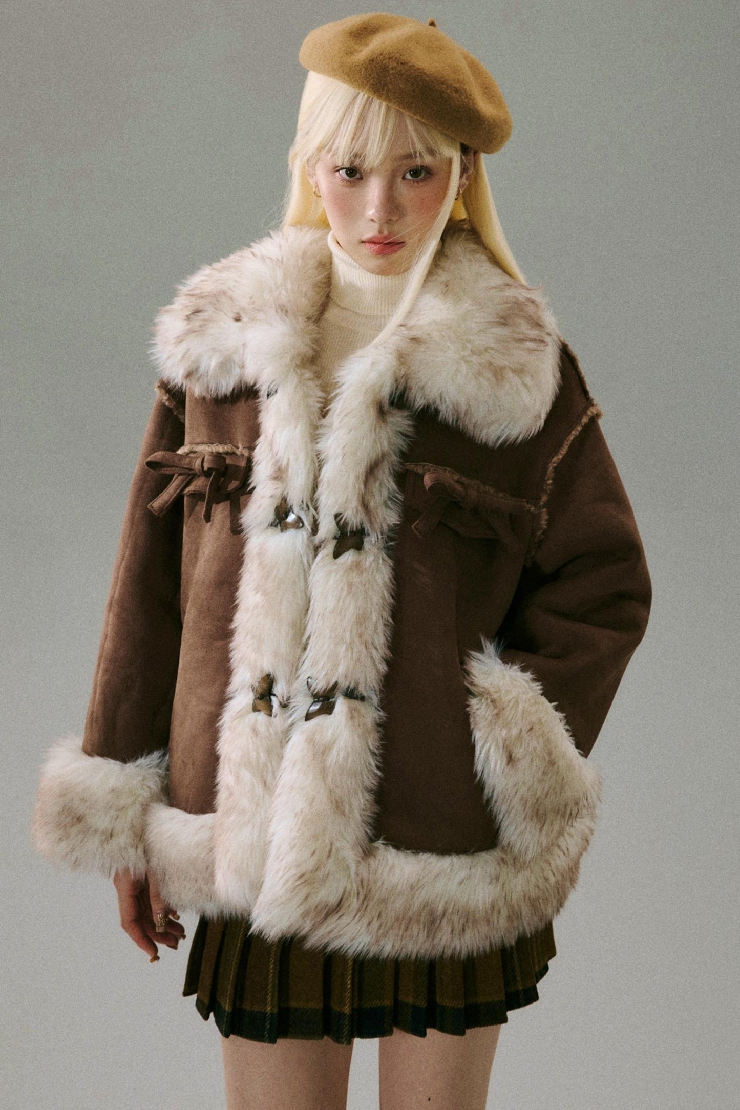 Thick Fur Integrated Winter Coat