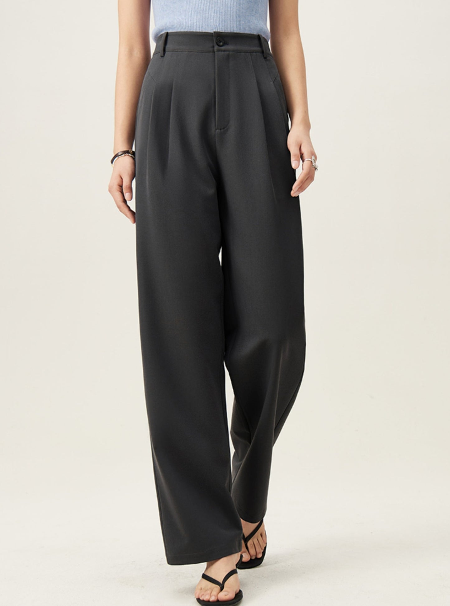 Slim Long Drape Pants