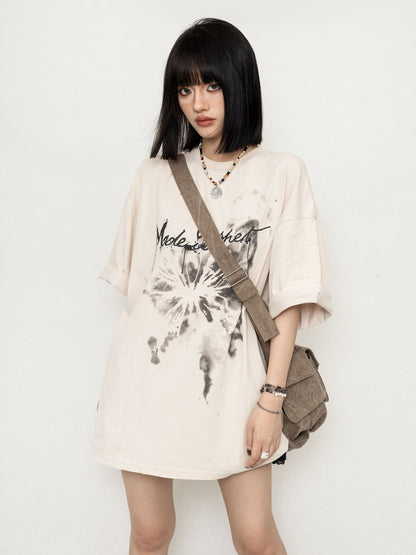 Butterfly Print Loose T-Shirt
