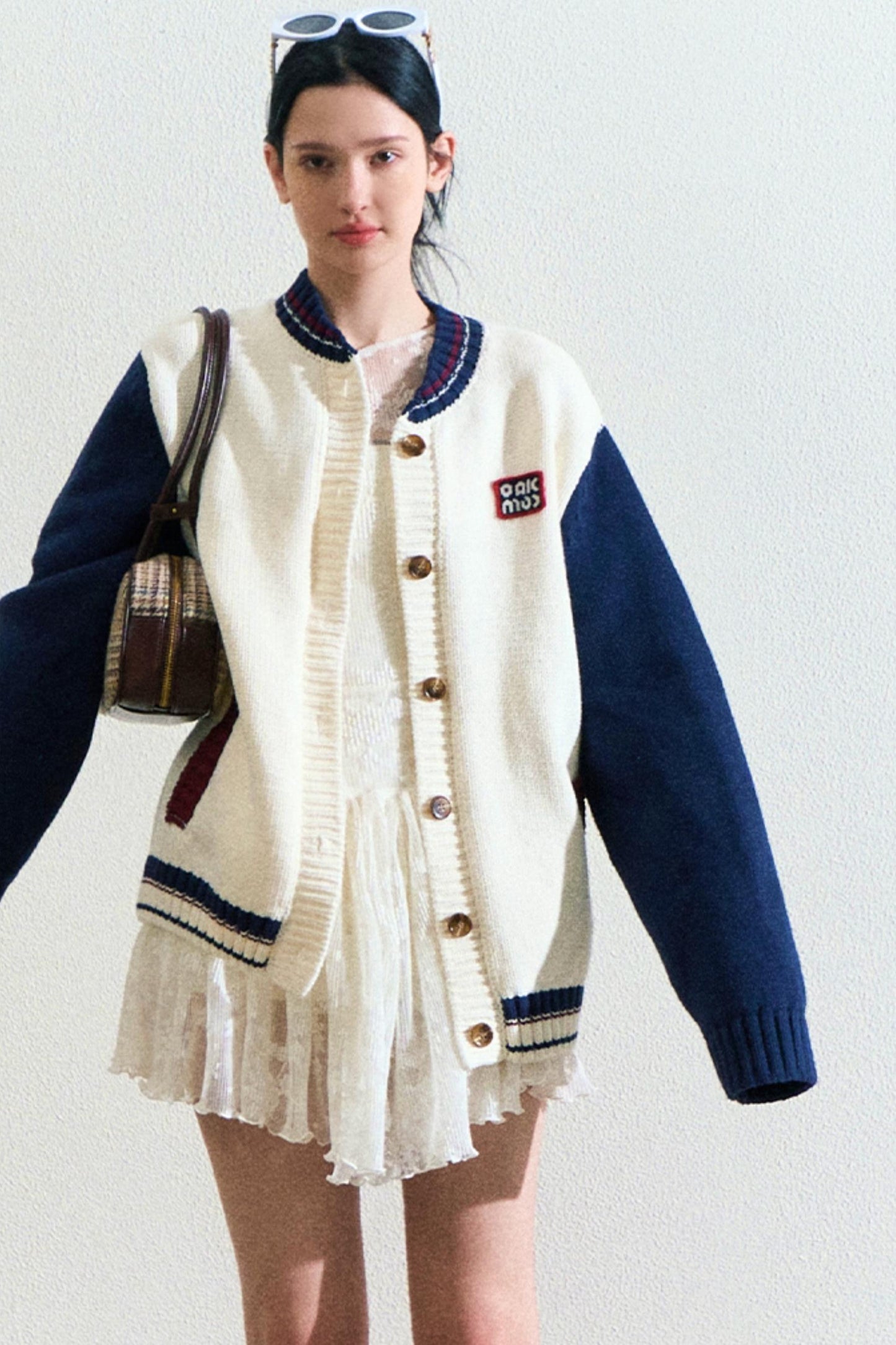 Logo Label Baseball Loose Jacket