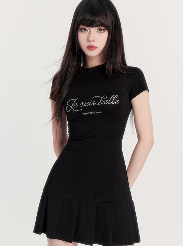 Dark Cool Letter Dress
