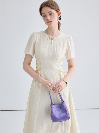 Chinese Waist Temperament Long Dress