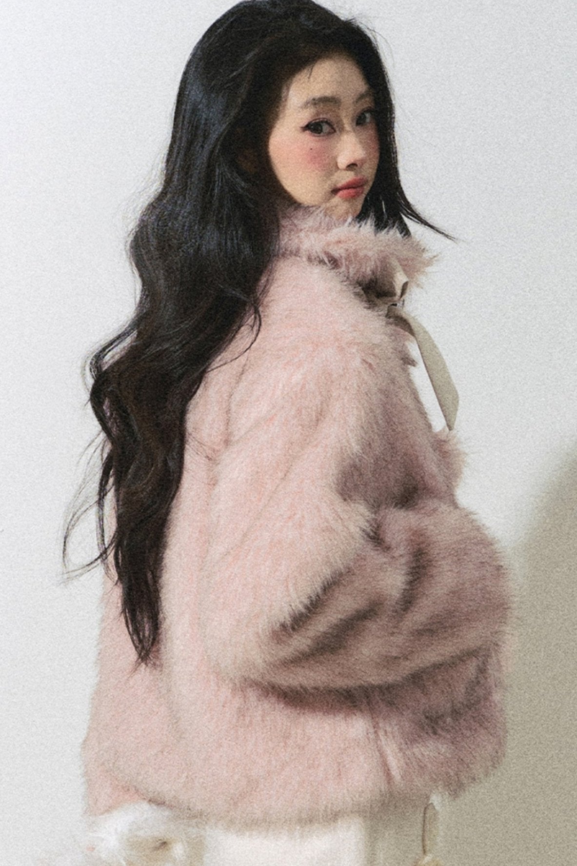 Cherry Blossom Mohair Cozy Jacket