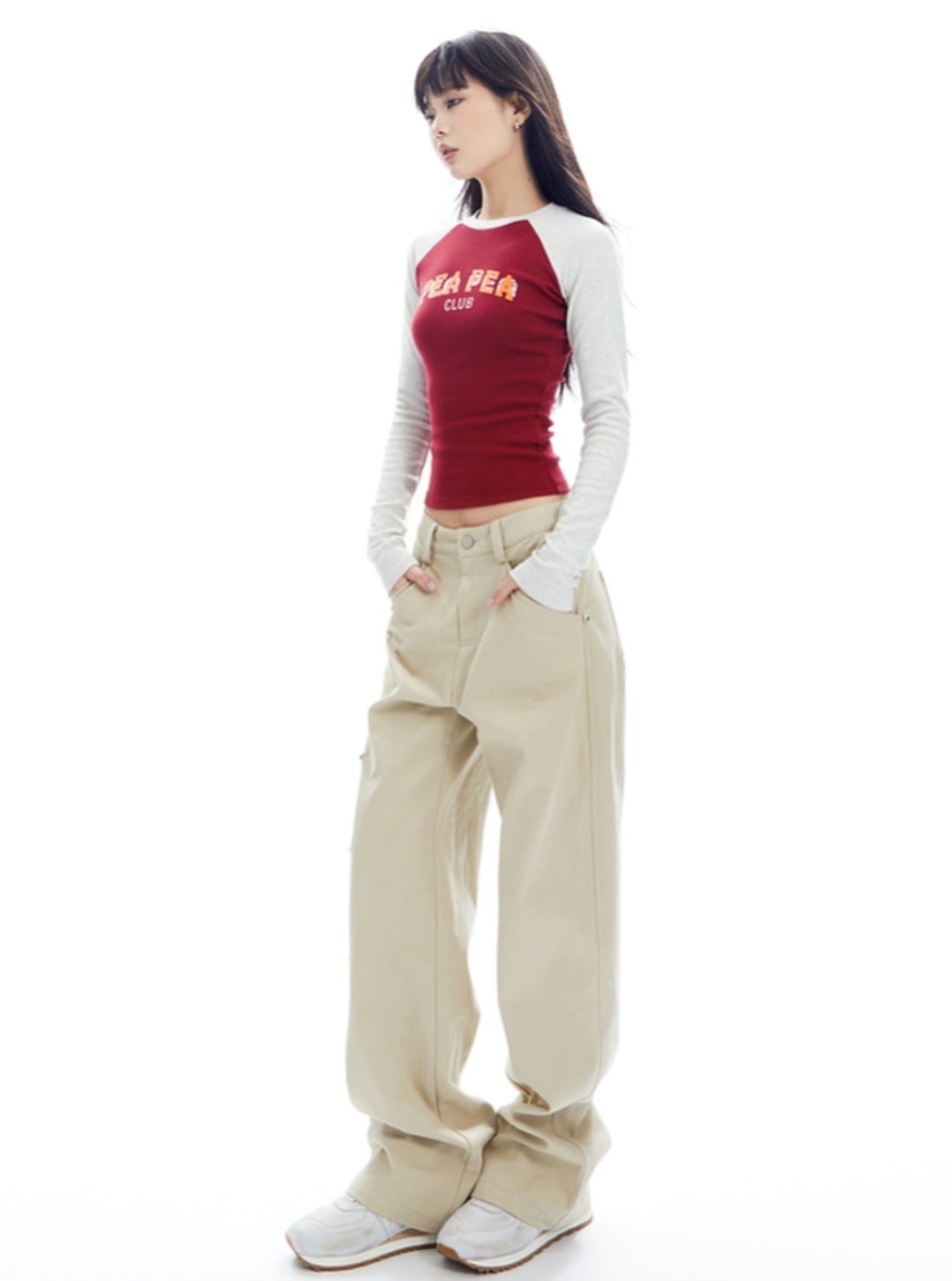 Niche Stud Straight Leg Casual Pants