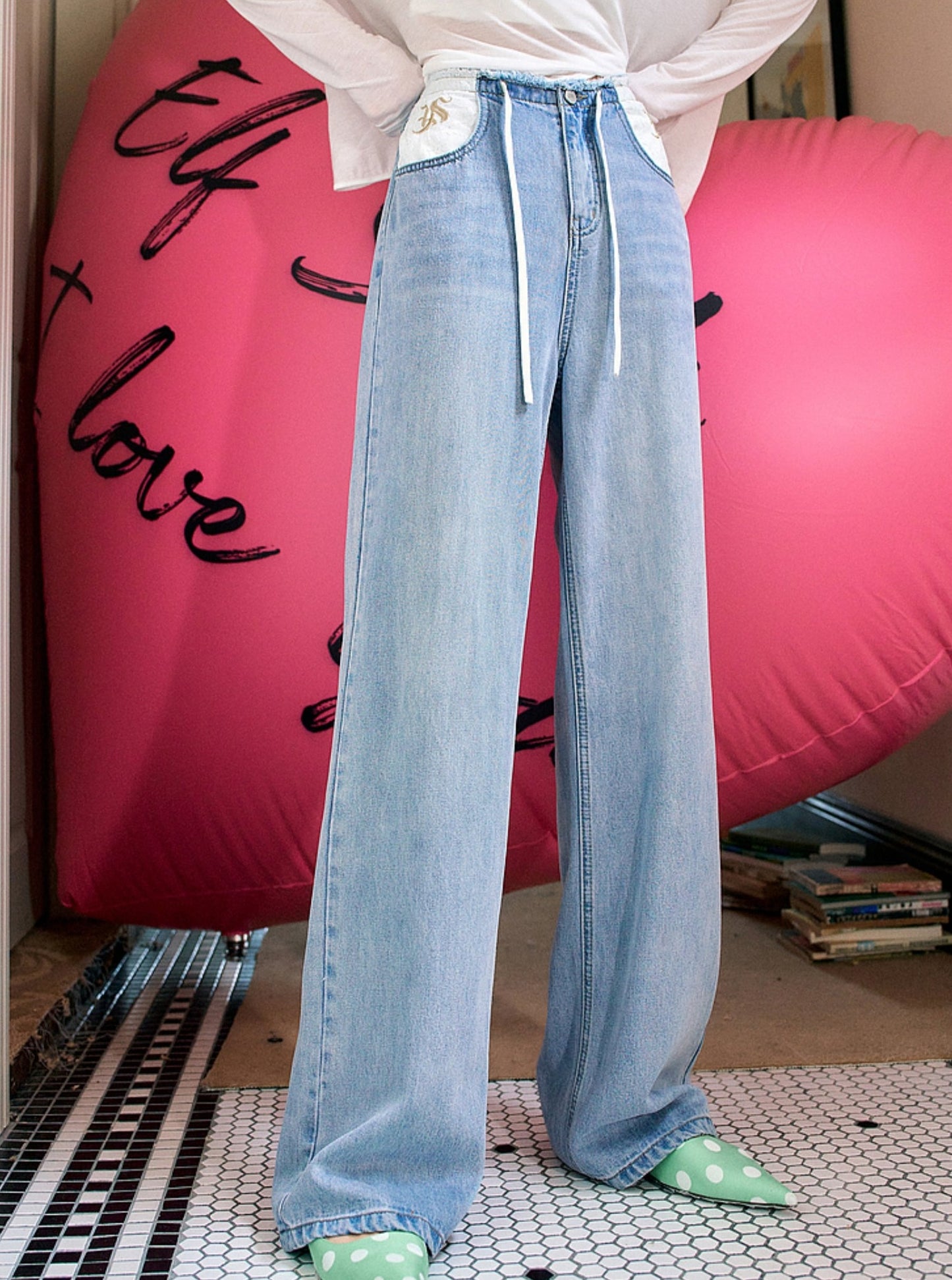 Loose and Skinny Wide-Leg Pants