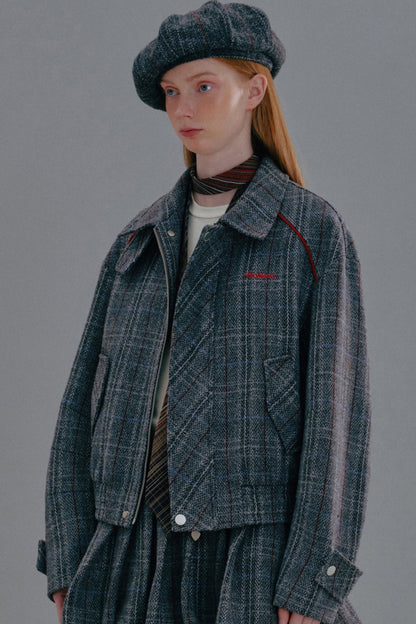 Why Berry SweetHeart Killer Tweed Jacket