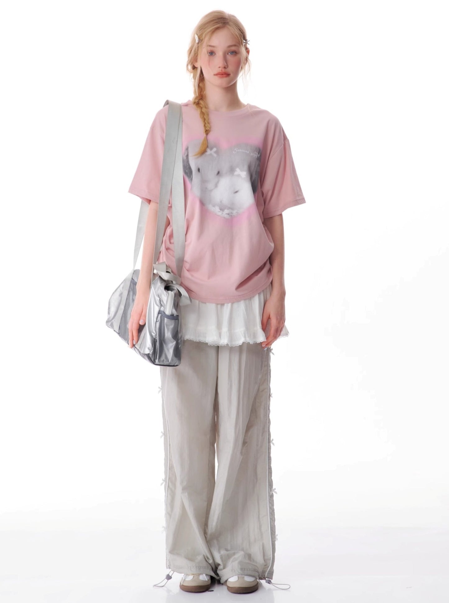 Love Bunny T-Shirt mit Kordelzug