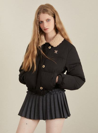 Short Fur Collar Cotton Coat