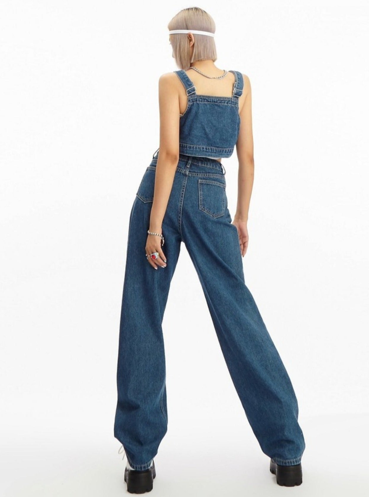 Function Denim Bib Pants Set