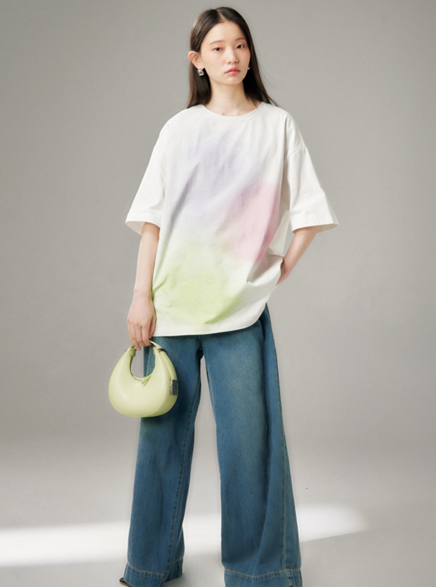 Bubble Memory Dream Gradient Knit T-Shirt