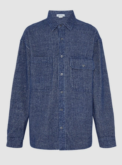 Vielseitiger super loser Revers -Denim -Hemd