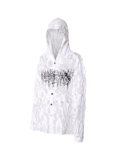 Thorned Lace Hooded Top