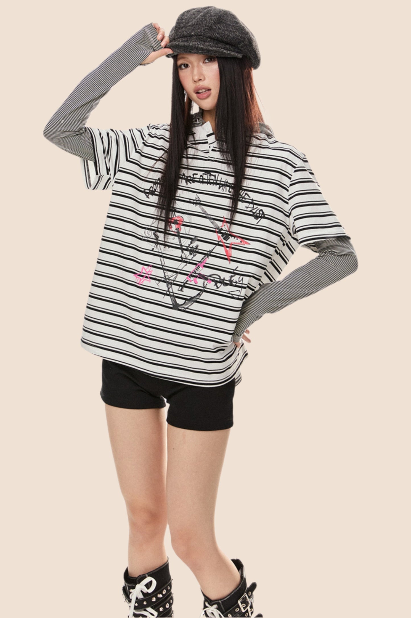 Stripe Loose T Shirt
