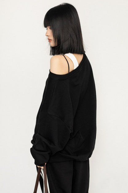 Early Autumn Off-Shoulder Sweatshirt