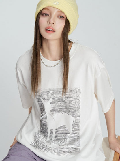 Ribbon Bow Short Sleeve T-Shirt